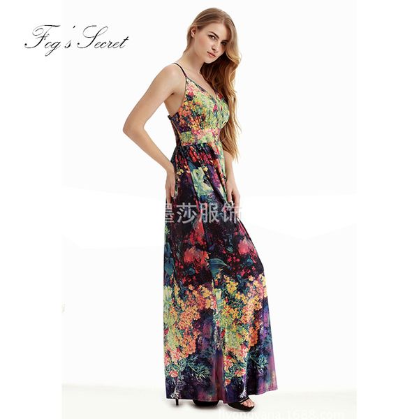 

large size long dress for female women's casual bohemian travel beach dresses sleeveless, White;black
