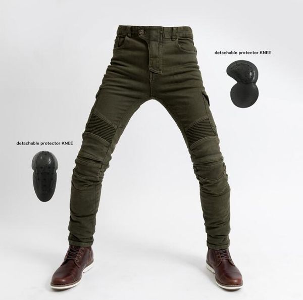 

Men uglybro motorcycle pant motorpool jean ca ual pant with 4 piece of protetion gear racing pant