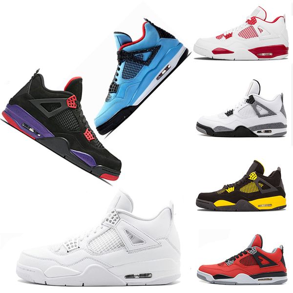 

Cheap Travis Basketball Shoes for men bred Jack bull Men 4s Blue IV Mens new trainer athletic Sports designer Sneakers size us 8-13