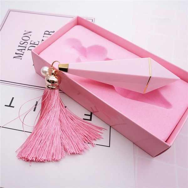 

gift box package empty diamond shape lipstick tube pink lip balm tube fashion plastic high-end lipstick subpackage