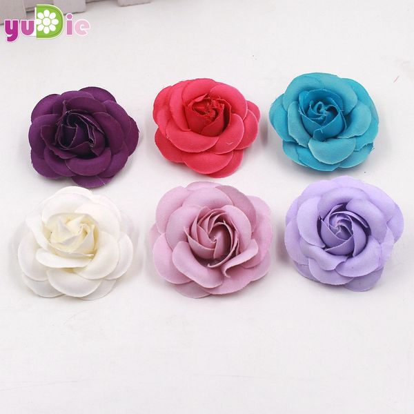 

10pcs/lot 5cm hand craft flowers supplies silk rose heads diy kissing ball and flower arch accessories wedding supplies flores