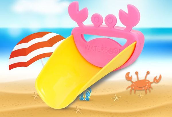 

2016 cute bathroom sink faucet chute extender crab children kids washing hands 4 colors