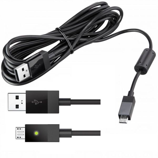 Jogo Micro USB Charger Cabo de carregamento para Xbox One PS4 Plug Play Charge Gamepad Controlador Cordão Cordão Livre Navio
