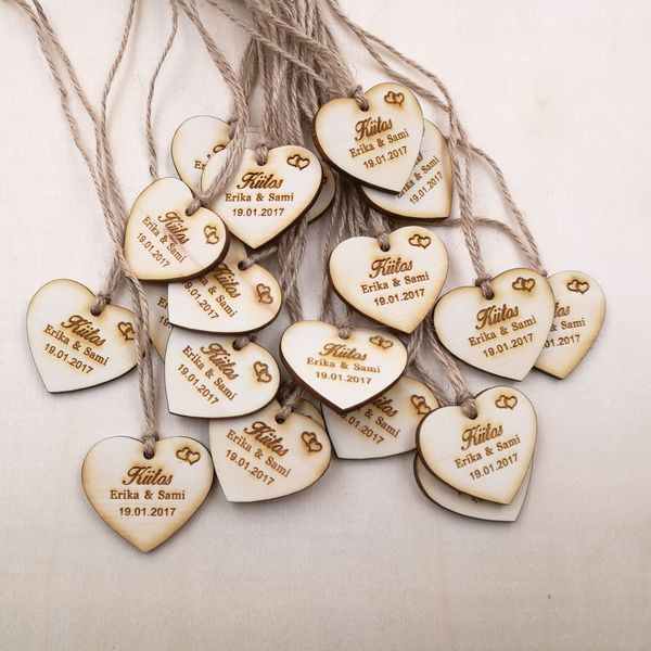 2019 custom save the date wooden tags personalized wedding favor tags rustic bridal shower favor tags wooden heart wedding tags from seasonchan favor tags