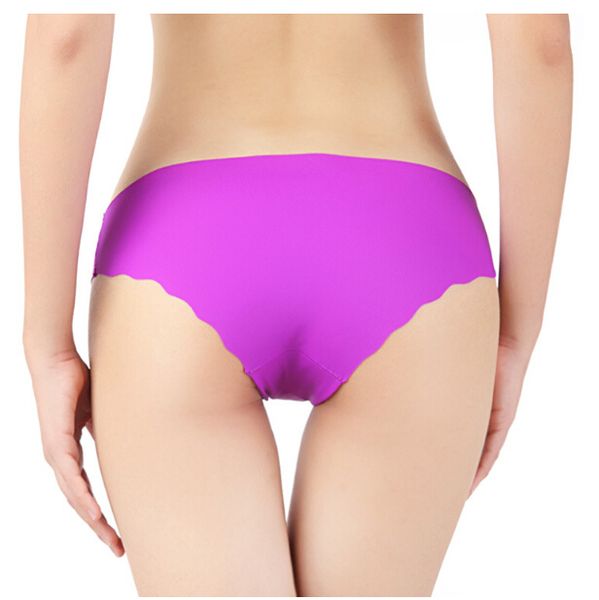 

леди сексуальные бесшовные трусы женщины без следа оборками низкой талией нижнее белье ультра-тонкий дышащий комфорт трусики леди одежда бес, Black;pink