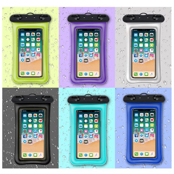 

Univer al for iphone 7 6 6 plu am ung 9 7 waterproof ca e airbag cell phone water proof dry bag for mart phone