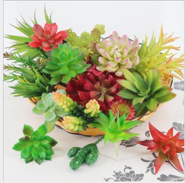 Acheter Plantes Artificielles Avec Vase Bonsaï Tropical Cactus Faux Plante Succulente En Pot Bureau Maison Décoratif Pot De Fleur De 086 Du