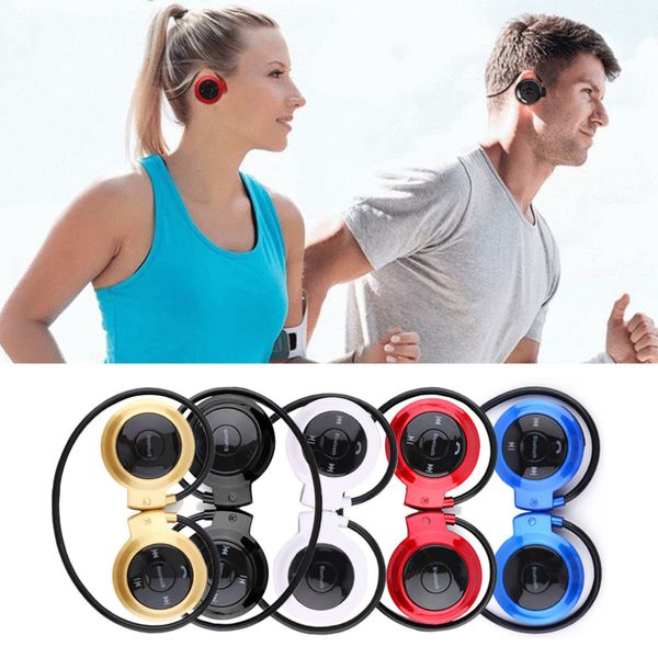 Freeshipping Беспроводные наушники Bluetooth Mini 503 Спорт Музыка стерео наушники + MicoD слот для карты + FM-радио Mini503 для Iphone 6/7