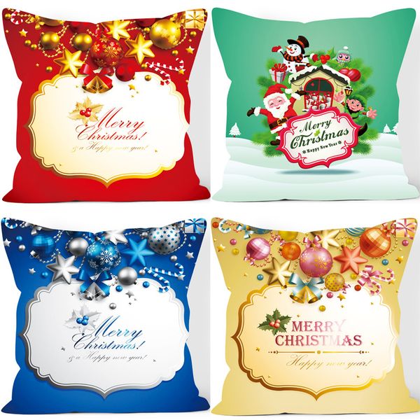 

новые наволочки серии рождества 4 стиля выдвиженческий подарок цифровая печать наволочка офисная талия наволочка может быть настроена