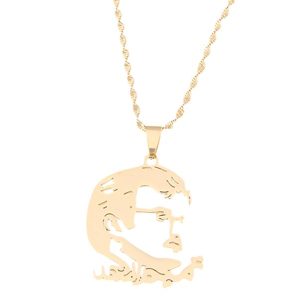 

stainless steel qatar map pendant chain the state of qatar jewelry, Silver
