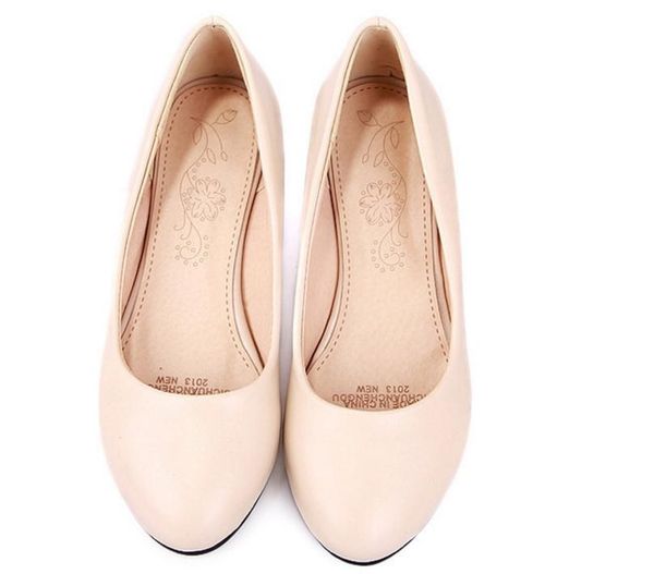 

send european and american low heel women single shoes, Black