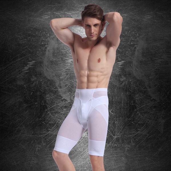 

fashion 2018 summer casual skinny men's fitness tight carry buttock body thin leg movement breathable shapers, Black;brown