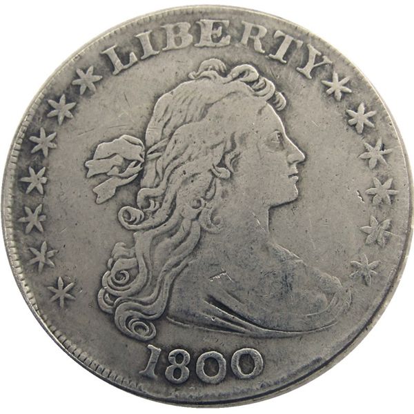 

united states coins 1800 draped bust brass silver plated dollar letter edge copy coin