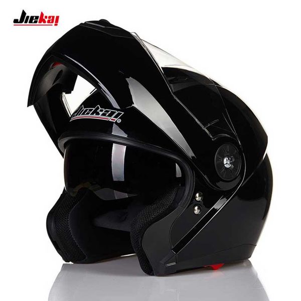 

jiekai jk115 flip up motorcycle helmet,double lens motorbike moto motocross four seasons helmet black white yellow red m l 2xl