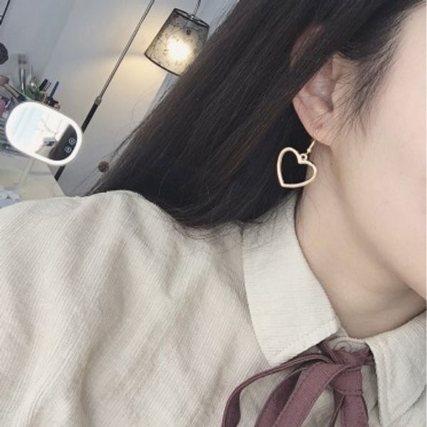 

women earrings gold/silver tone hollow out heart earrings hook dangling earrings womens jewelry gifts for her