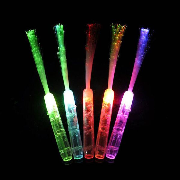 

party decoration led stick light optical fiber cheering glow wand concert supplies props wedding event qw8488
