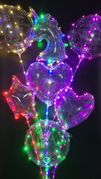 

2018 световой Единорог Бобо шары светодиодные воздушный шар 18 дюймов воздушные шар