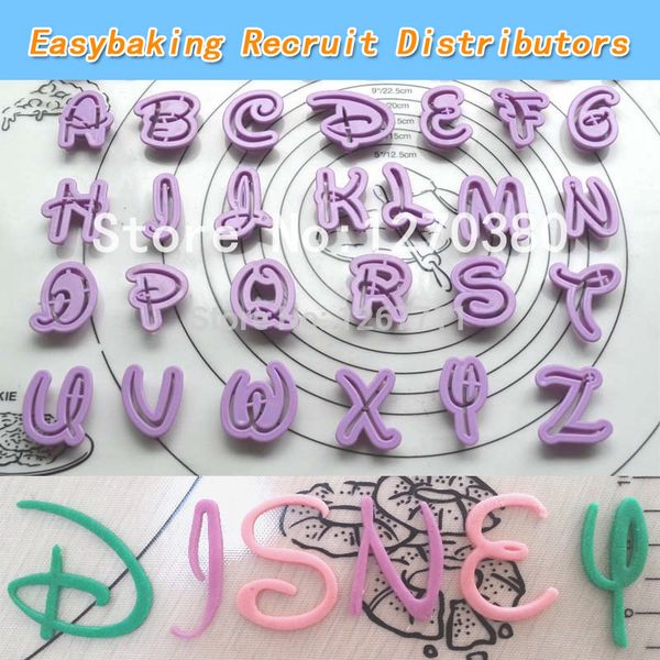

easybaking cartoon font letter cake cookie cutter for fondant cake decoration gumpaste alphabet cutter baking tools tools