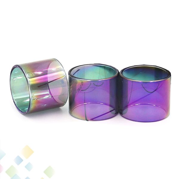 

TFV12 PRINCE BABY Rainbow Color Glass Tube TFV8 BABY vape pen 22 Brit One Mini Pyrex Replacement Glass Sleeve Tube Ecig DHL Free