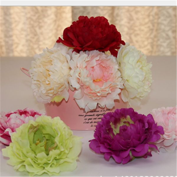 

artificial flowers silk peony flower heads wedding party decoration supplies simulation fake flower head home decorations wholesale 15cm