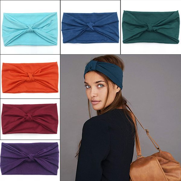 Headband For Men Women Versatile Solid Headband Hair Wrap Multi