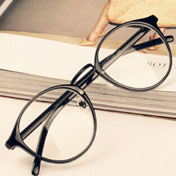 

2016 men women nerd glasses clear lens eyewear retro eyeglasses spectacles, Silver