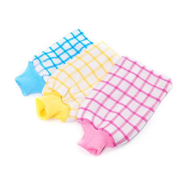 

glove thickening and double-sided grind tight mouth towel slime bath towel bath sponge brush color randomglove thickening and double