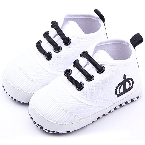 

2017 fashion baby boys white/red soft sole crib shoes girls cotton sneaker prewalker new
