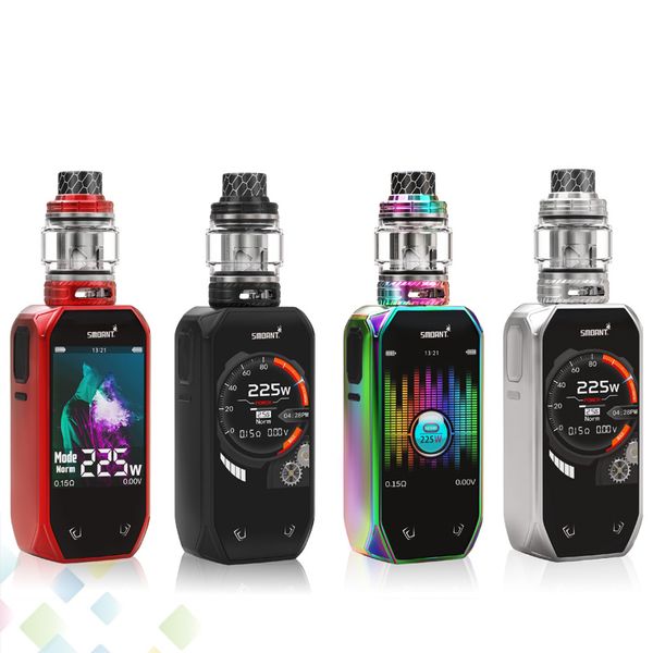 

Authentic Smoant Naboo 225W Vape Kit Fit Dual 18650 Battery with TC Box Mod and Mesh subohm Tank Music Mode DHL Free