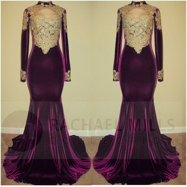 

burgundy velvet prom evening dress 2022 dubai kaftan high neck long sleeve special occasion party dress plus size vestido de festa, Black