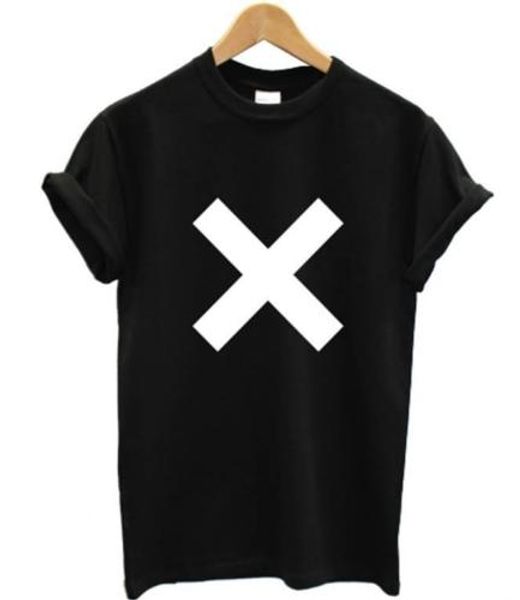 

xx t shirt english indie cross crooks music rock gift burgundy all colours, White;black