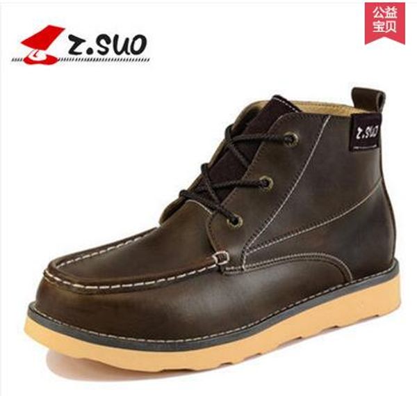 

zsuo the trend of male boots autumn and winter popular men's tooling boots fashion shoes zs123, Black