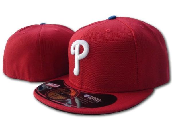 

Один кусок Филлис установлены шляпа вышитые команды P письмо плоские поля шляпы для продажи бейсболки размер бренды Спорт Chapeu на поле красный цвет
