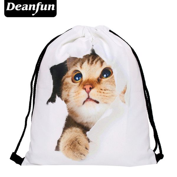 

deanfun new fashion cat women backpack 3d printing travel softback women s39
