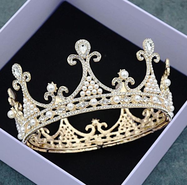 Свадебный корона свадьба свадьба головные уборы Принцесса день рождения круглый корона свадебное платье супер Фея ювелирные изделия