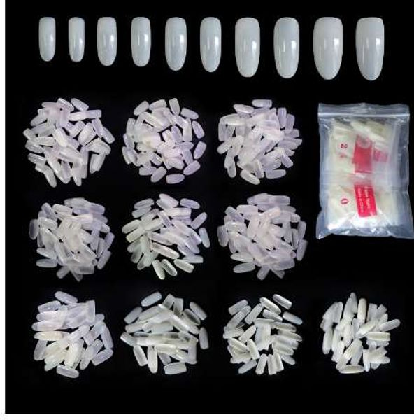 

bittb 500pc/pack natural french false nails artificial oval fake nail art tip manicure kit extension acrylic nail art decoration, Red;gold