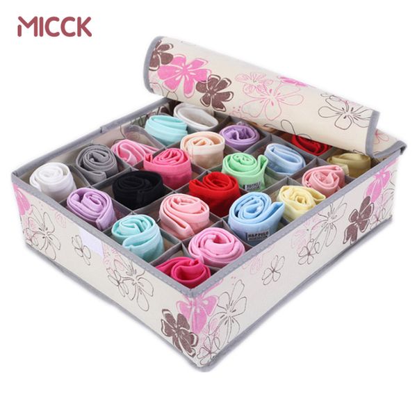 2019 Micck 24 Grids Household Organizer For Underwear Storage Box