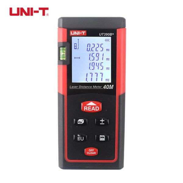 UNI-T UT390B+ UT391+ Handlaser-Entfernungsmesser Entfernungsmesser Diastimeter Fläche/Volumen Satz des Pythagoras Automatische Kalibrierung