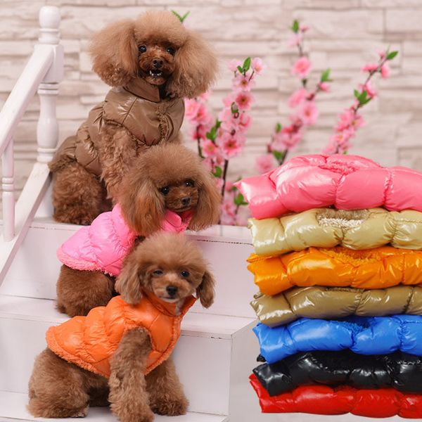 Hot venda quente Dog Brasão espessamento roupas Pet Animais Vestuário roupas de algodão acolchoado Lazer inverno colete T3I0055