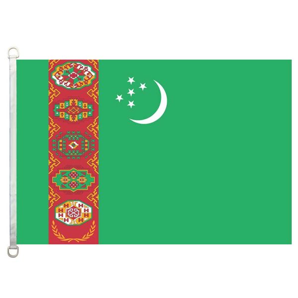 

turkmenistan flag,90*150cm ,100% polyester, banner,digital printing