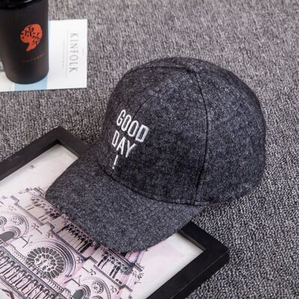 

duck tongue hat men and women autumn and winter woolen solid color baseball cap outdoor leisure curved hat jx825, Blue;gray