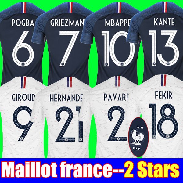 

2018 2 tar griezmann mbappe pogba occer jer ey 2018 world cup hirt pavard hernandez kante jer ey football giroud occer hirt