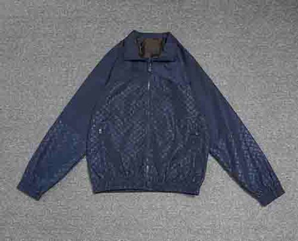 

Jacket luxury high treet wolf head letter print turtle neck clothe black my9065