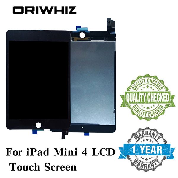 Sostituzione del nuovo gruppo di arrivo per iPad Mini 4 LCD Touch Screen Display Digitizer vetro senza pulsante Home e colla