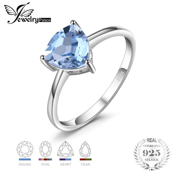 

jewelrypalace classic 925 sterling silver natural citrine garnet amethyst z peridot solitaire rings for women fine jewelry, Golden;silver
