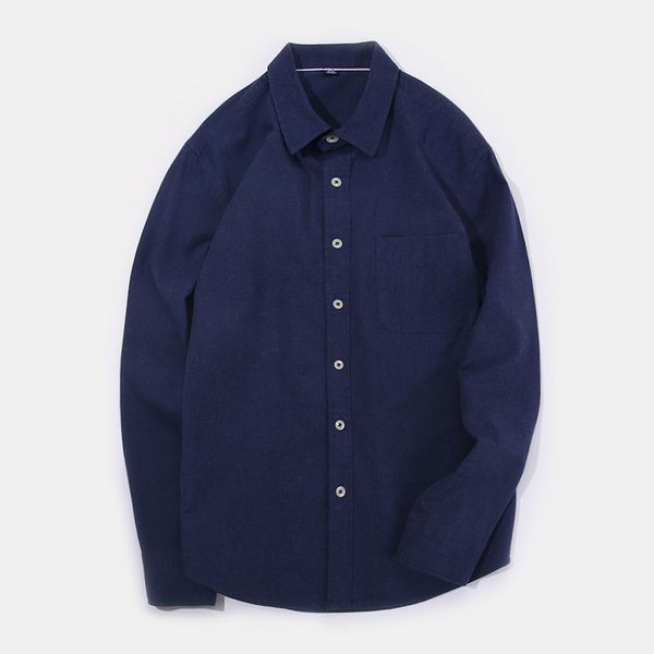 

quality good brushed shirt autumn solid brand mens clothes slim fit men long sleeve cotton casual men dress shirts social, White;black