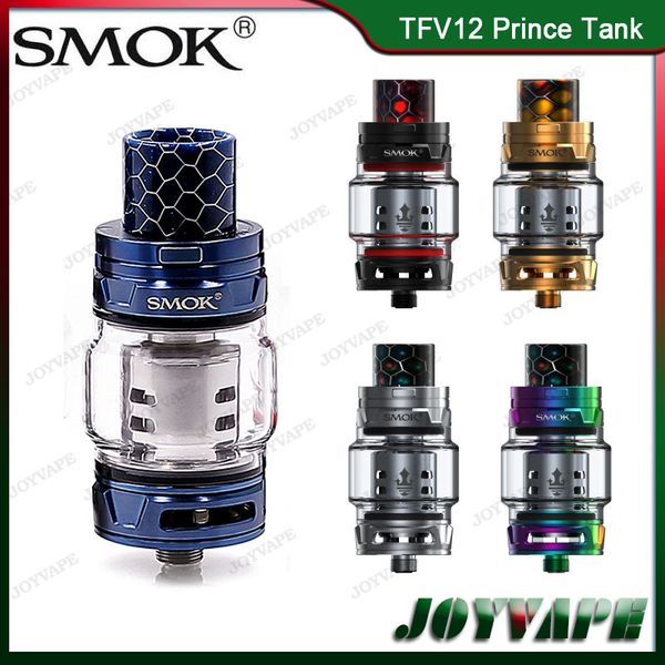 

Аутентичные SMOK TFV12 Prince Tank Cloud Лучший король 8 мл Огромный ёмкость Sub-омный распылитель с выпуклой стеклянной трубкой для G-PRIV 2 100% оригинал