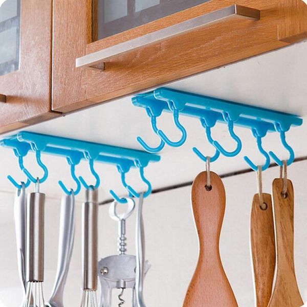 2019 Wholesale Kitchen Rack Seasoning Rack Ceiling Hanging Rod Plastic Hooks Wall Hooks Decorative For Bathroom Wardrobe Decor Stroage Hooks From