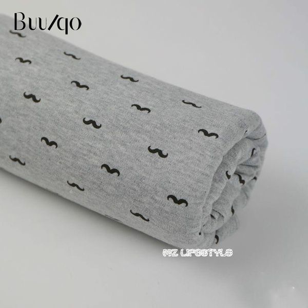 

buulqo новое прибытие 50x170cm печатных детские хлопок трикотажные ткани diy мягкий хлопок детские трикотажные ткани джерси, Black;white