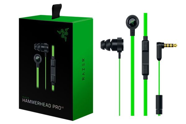 Razer Hammerhead Pro V2 Наушники-вкладыши с микрофоном и розничной коробкой в ​​ухе Игровые гарнитуры Бесплатно Eapcket